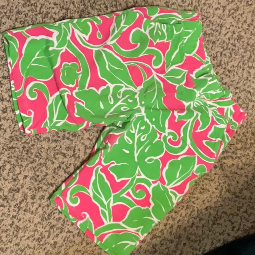 Vibrant Pink and Green Women's Shorts